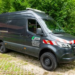 Mercedes Sprinter Allrad als Absicherungsfahrzeug