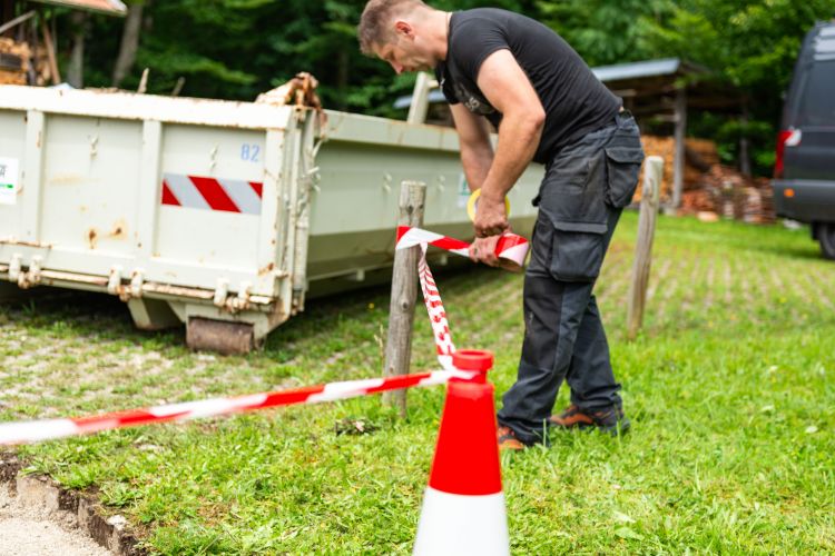 Erdreichsanierung an der Einsatzstelle